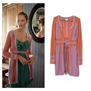 Anthropologie Orange and Purple Cardigan